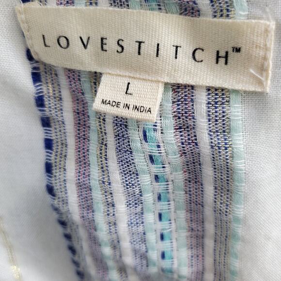 Lovestitch Metallic Blouse Size L - Picture 6 of 8